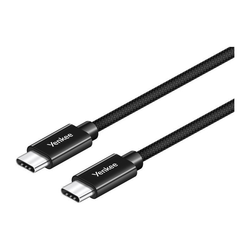 0.2m USB-C Cable - YENKEE - YCU C02 BK