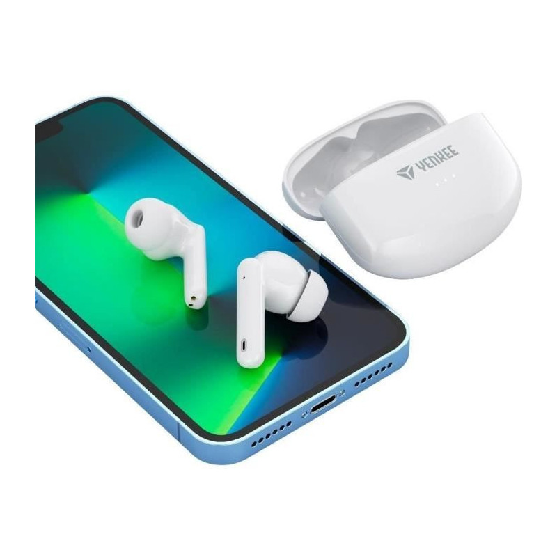 Rechargeable Wireless Earphones - TWS HARMON - YENKEE - YHP 08BT ANC