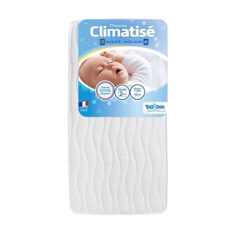 Yoopidoo - Air-conditioned Baby Mattress - 60x120 cm - 1 cool Summer s