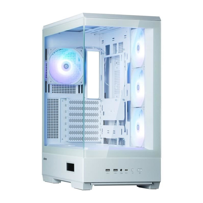 PC case - ZALMAN - P50 DS - Mid tower - ATX - White - 4 A-RGB fans - U