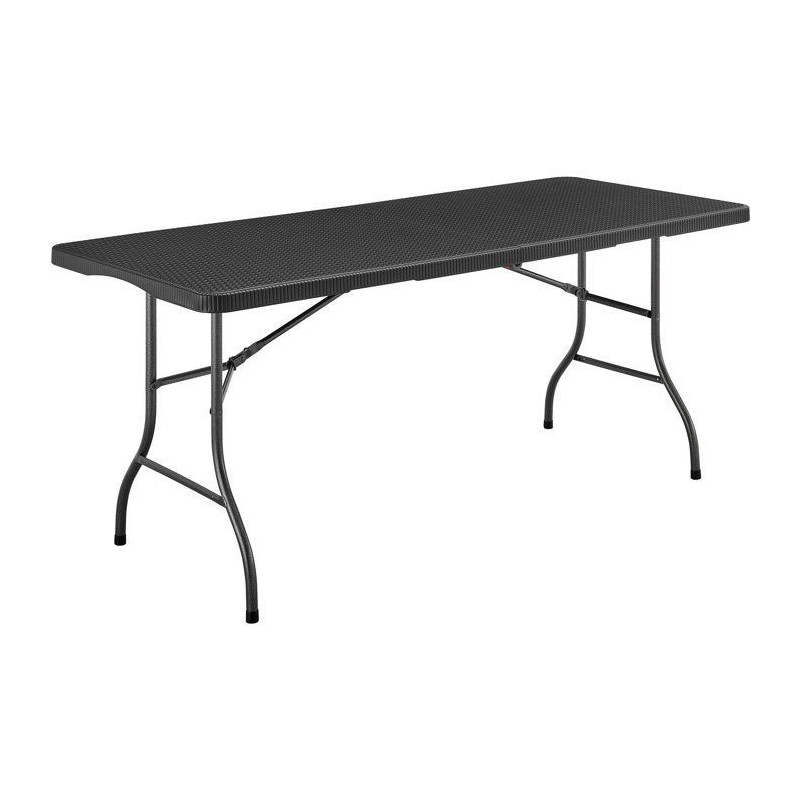 Folding reception table 8 people 180x74 x73.5cm - Steel structure and