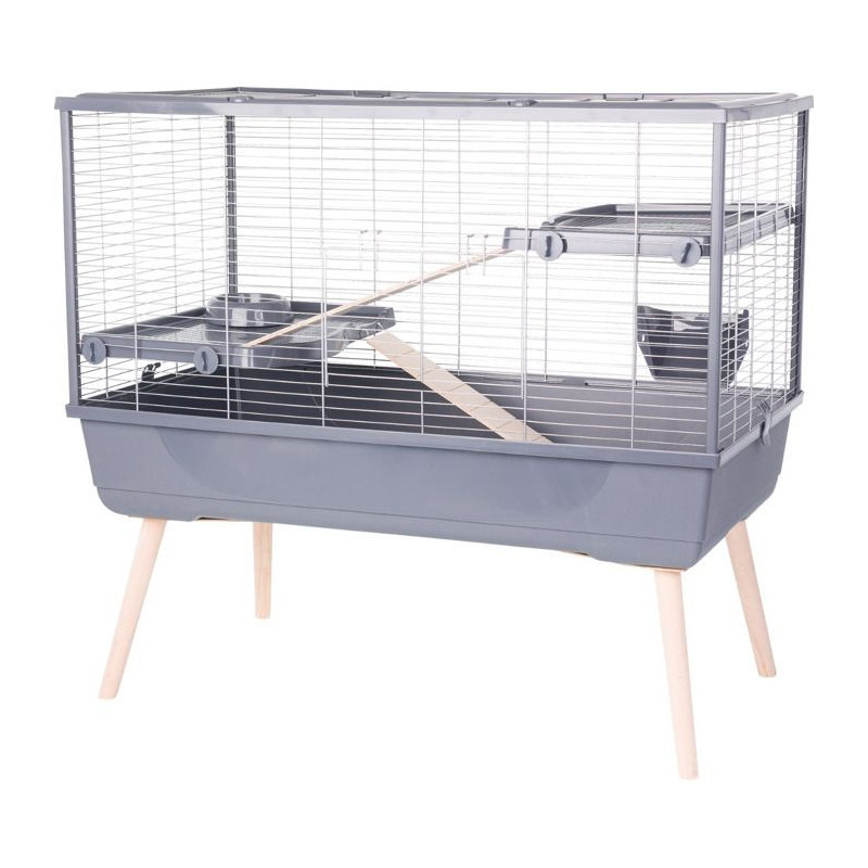 Raised rodent cage - Zolux - Néolife - 2 levels for rabbits - 99 x 54