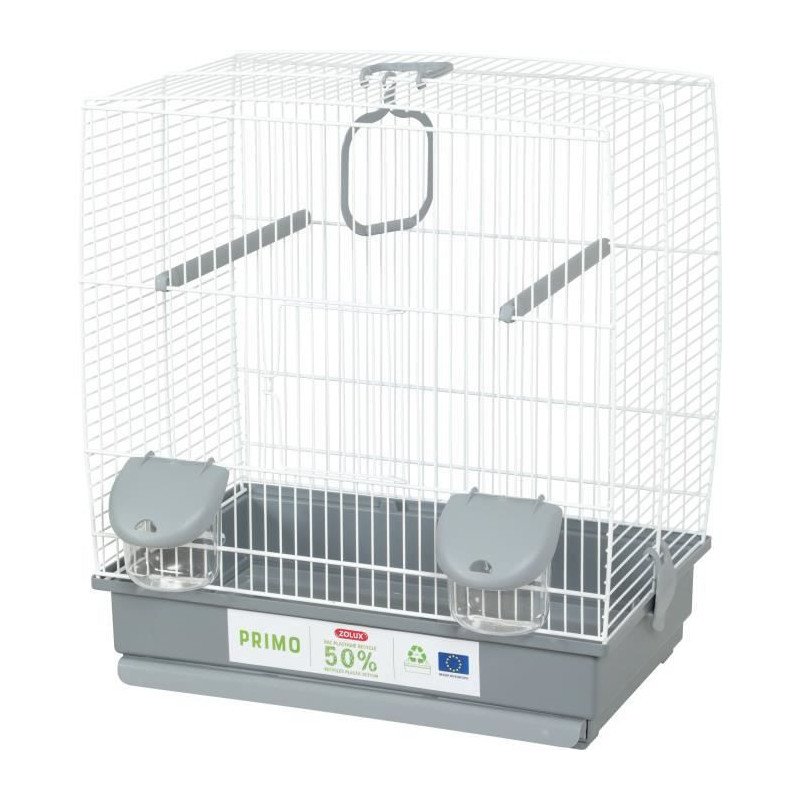 Bird Cage - Carla - Recycled Plastic - 2 Perches - 2 Feeders - Swing
