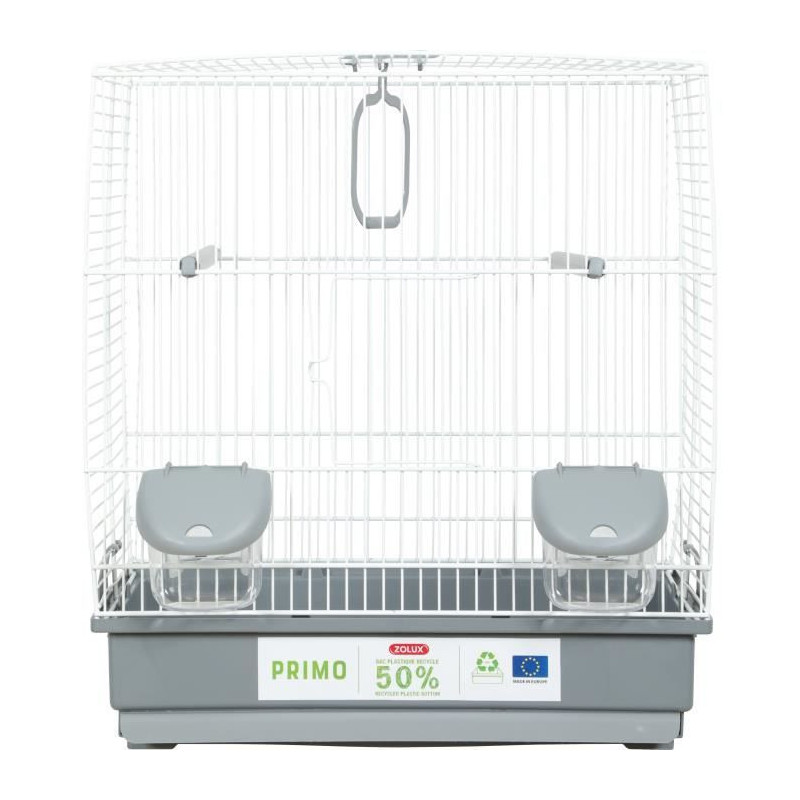 Bird Cage - Carla - Recycled Plastic - 2 Perches - 2 Feeders - Swing