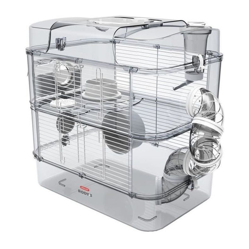 Zolux cage on 2 floors for hamsters, mouse and gerbilles - rudy3 duo -