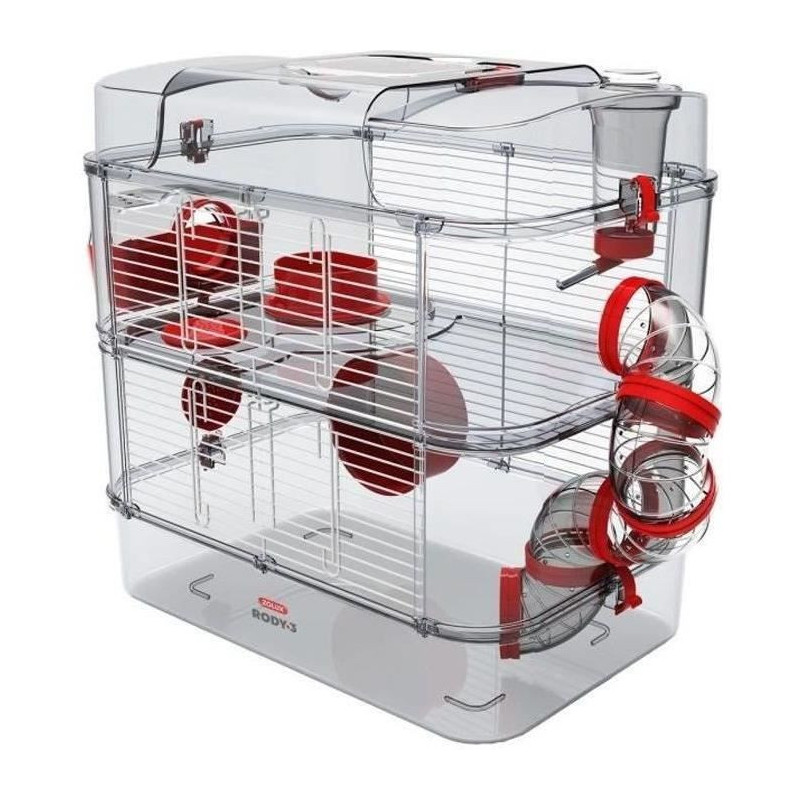 Zolux cage on 2 floors for hamsters, mouse and gerbilles - rudy3 duo -