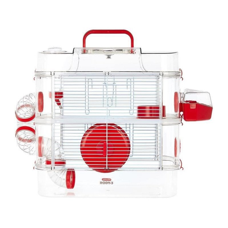 Zolux cage on 2 floors for hamsters, mouse and gerbilles - rudy3 duo -