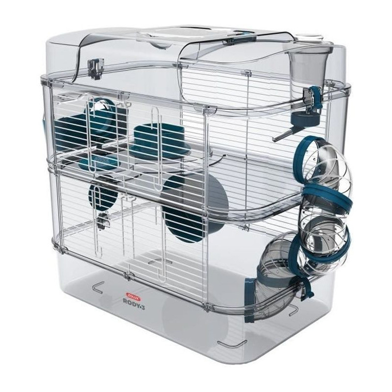 Zolux cage on 2 floors for hamsters, mouse and gerbilles - rudy3 duo -