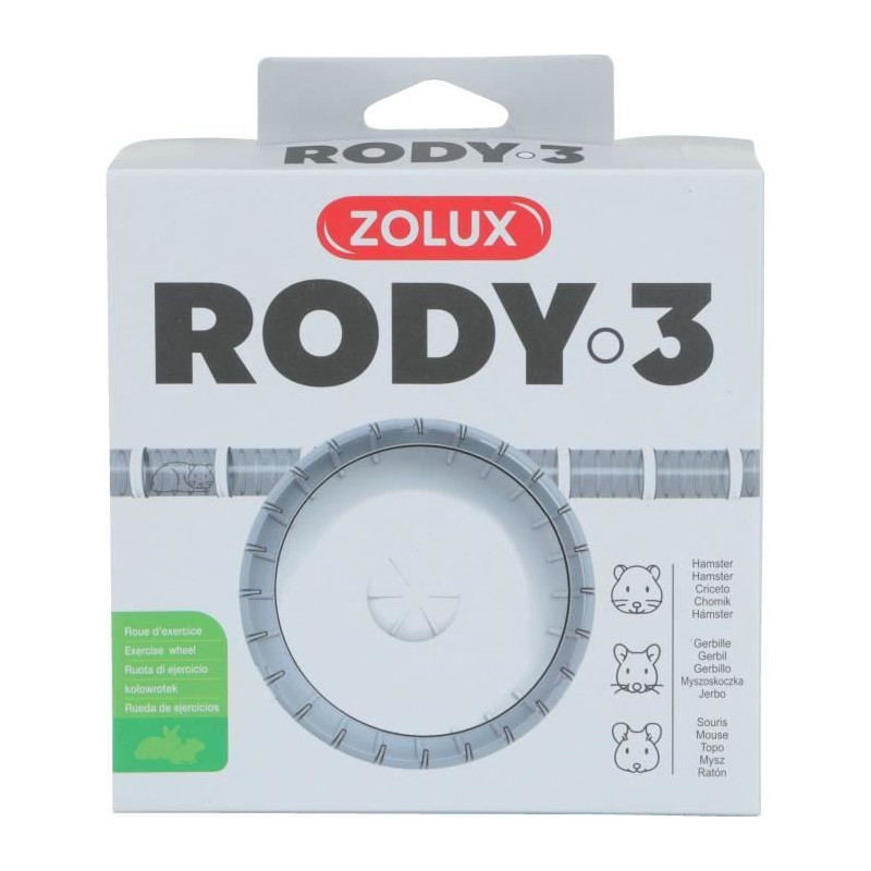 ZOLUX Silent exercise wheel for small rodents suitable for Rody3 cages