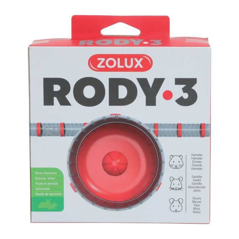 ZOLUX Silent exercise wheel for small rodents suitable for Rody3 - Rod