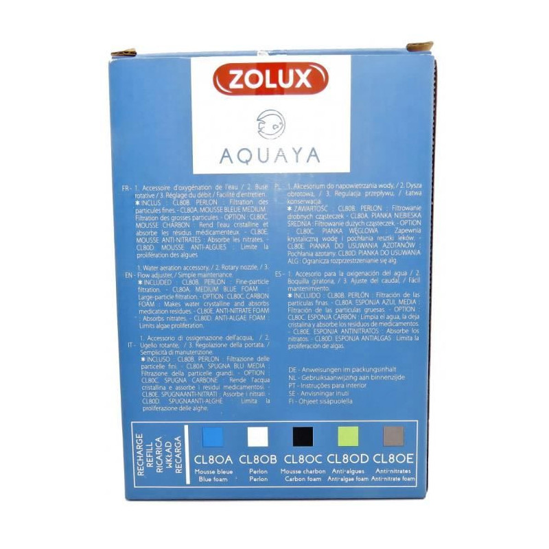 Internal filter - ZOLUX - Classic 80 - 5 W - Aquarium 40 to 80 L - Adj