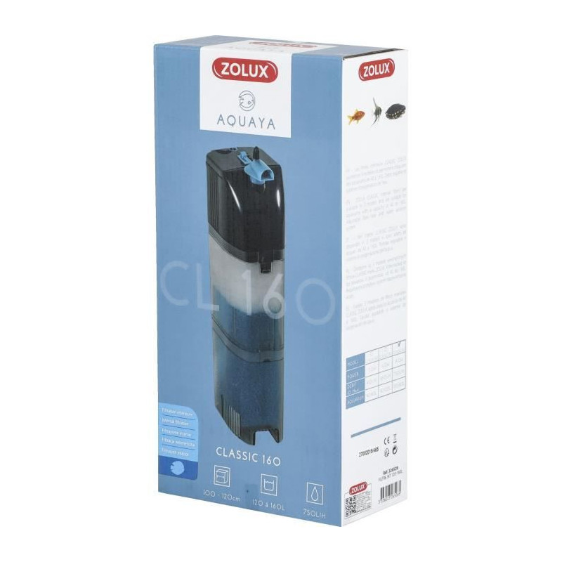 Internal filter - Zolux - Classic - For aquariums from 120 to 160 L -