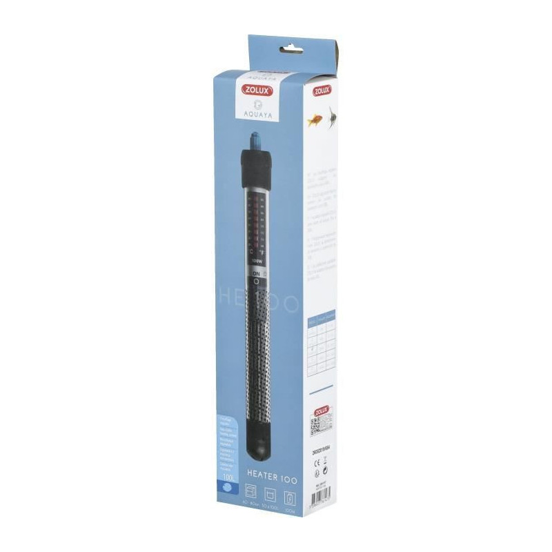 Heater - Zolux - For aquarium - Adjustable temperature up to 34°C - 1