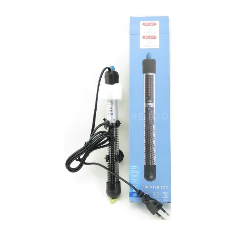 Heater - Zolux - For aquarium - Adjustable temperature up to 34°C - 1