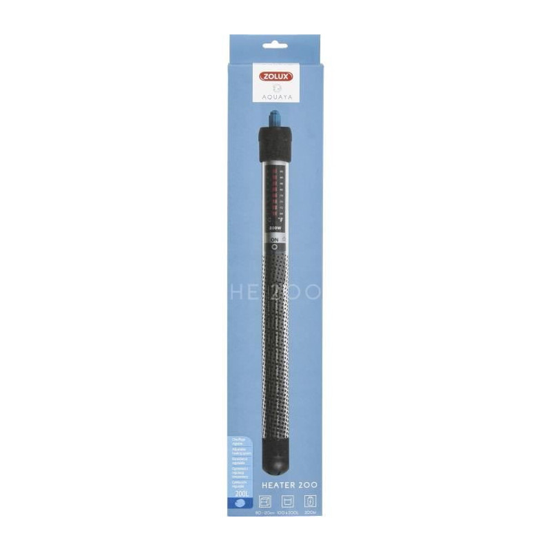 Heater - Zolux - For aquarium - Adjustable temperature up to 34°C - 2