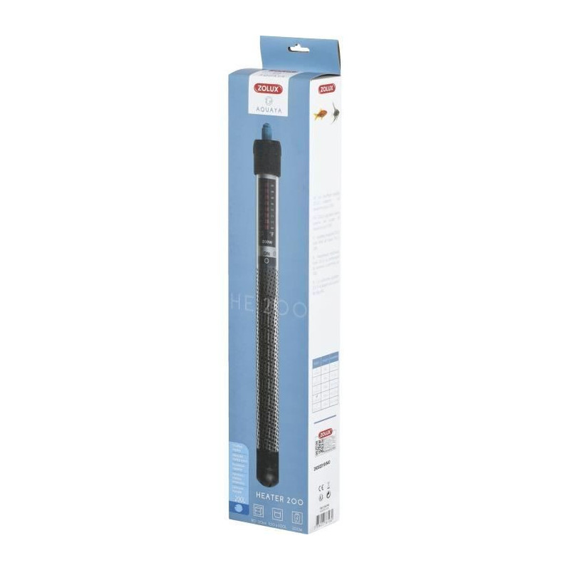 Heater - Zolux - For aquarium - Adjustable temperature up to 34°C - 2