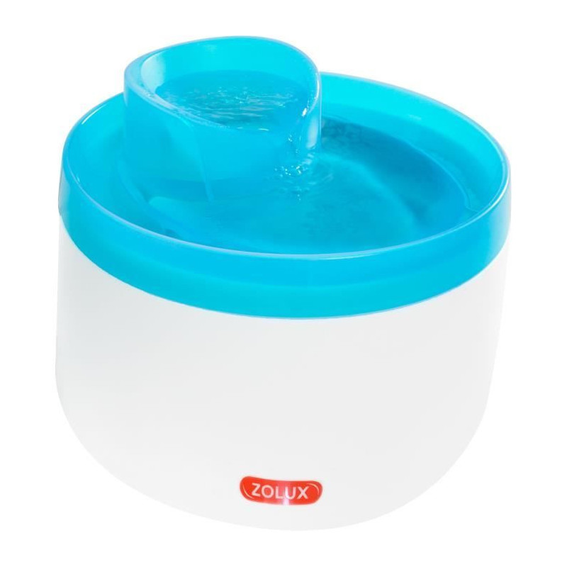 Zolux Water Fountain - For Cats and Dogs - With Filter Cartridge - 2 L