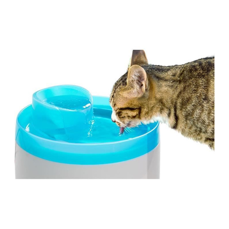 Zolux Water Fountain - For Cats and Dogs - With Filter Cartridge - 2 L