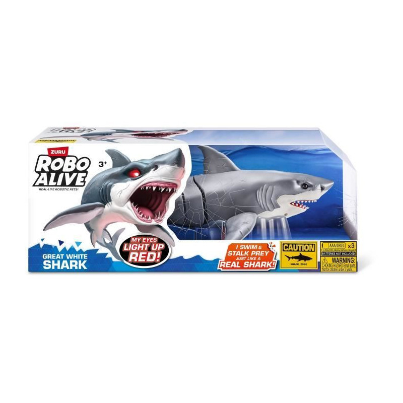 Interactive Toy - ZURU - Shark Attack Robo Alive - Great White Shark w