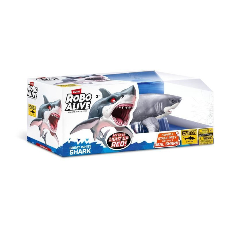 Interactive Toy - ZURU - Shark Attack Robo Alive - Great White Shark w