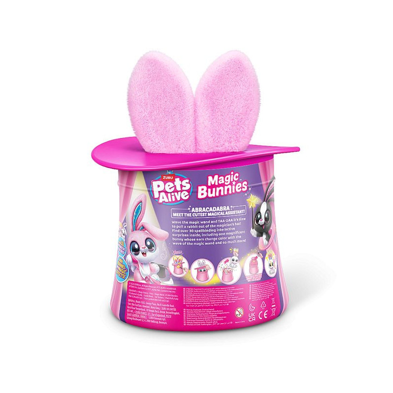 Interactive Game - ZURU - PETS ALIVE Magic Bunnies - 20 Surprises - Li
