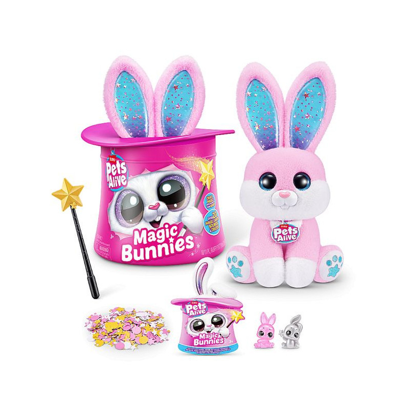 Interactive Game - ZURU - PETS ALIVE Magic Bunnies - 20 Surprises - Li