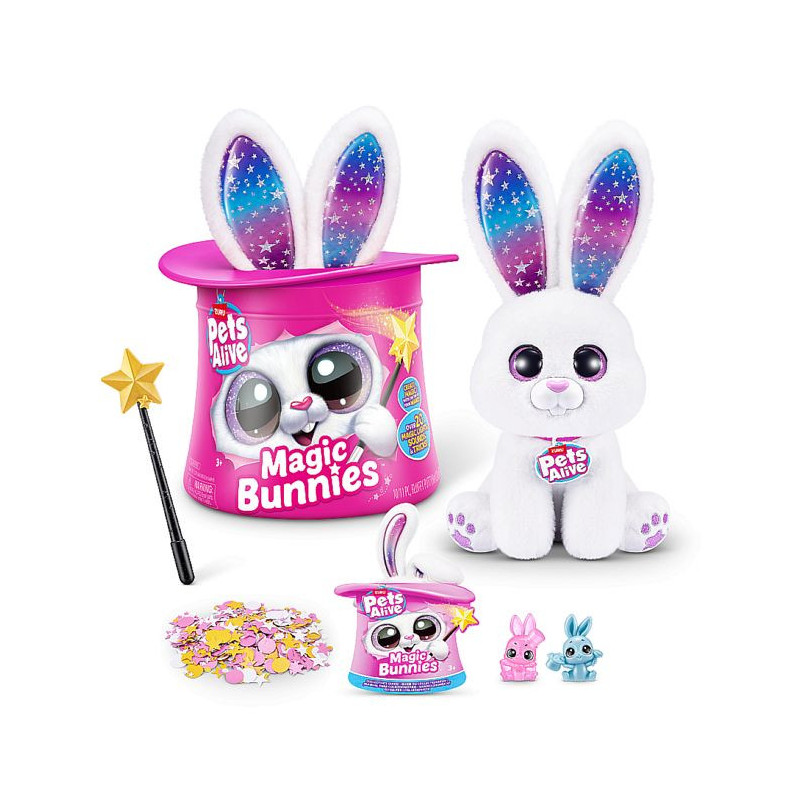 Interactive Game - ZURU - PETS ALIVE Magic Bunnies - 20 Surprises - Li