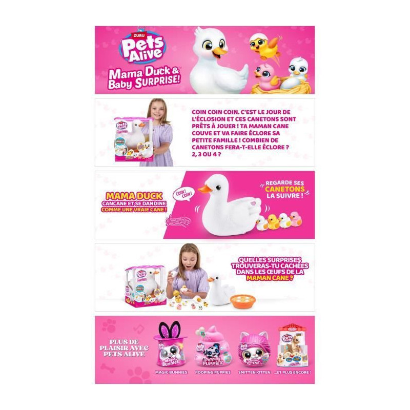 Interactive Toy - ZURU - Mama Duck - Interactive ducklings following t