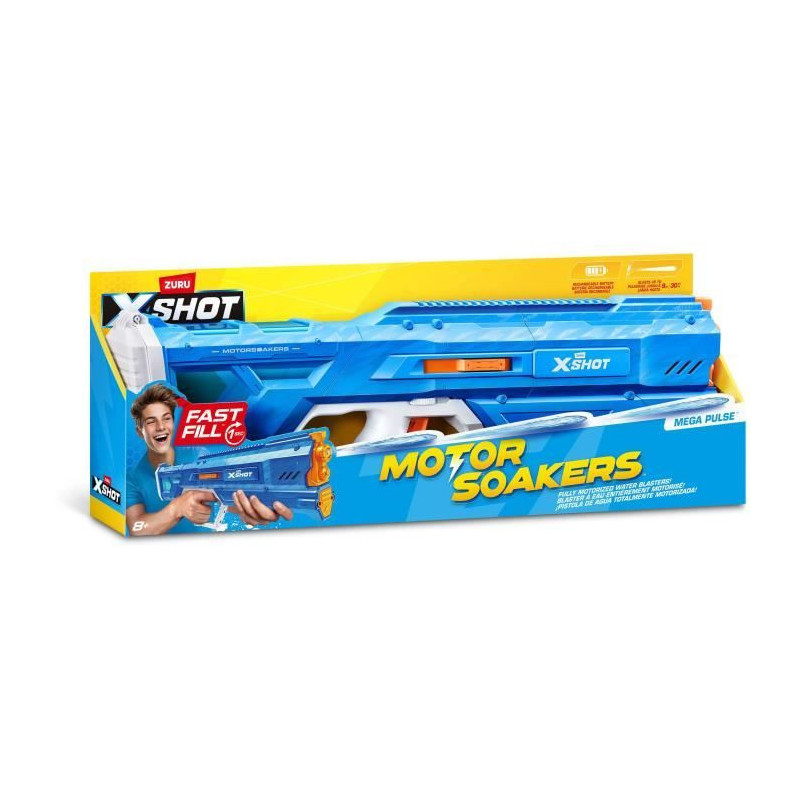 Motorized water gun - ZURU - X-SHOT Mega Pulse - Quick filling - Recha