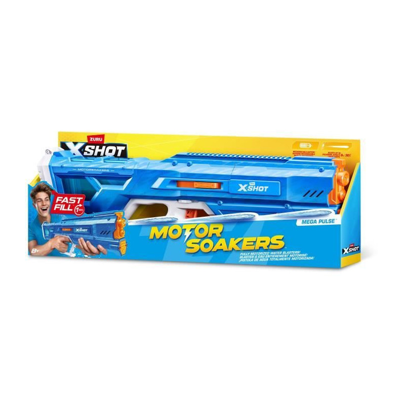 Motorized water gun - ZURU - X-SHOT Mega Pulse - Quick filling - Recha