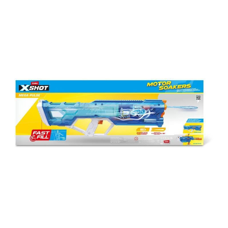 Motorized water gun - ZURU - X-SHOT Mega Pulse - Quick filling - Recha