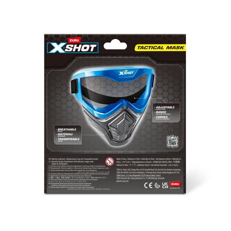 Accessory - ZURU - X-SHOT Excel Blue Mask - Adjustable mask - Stylish