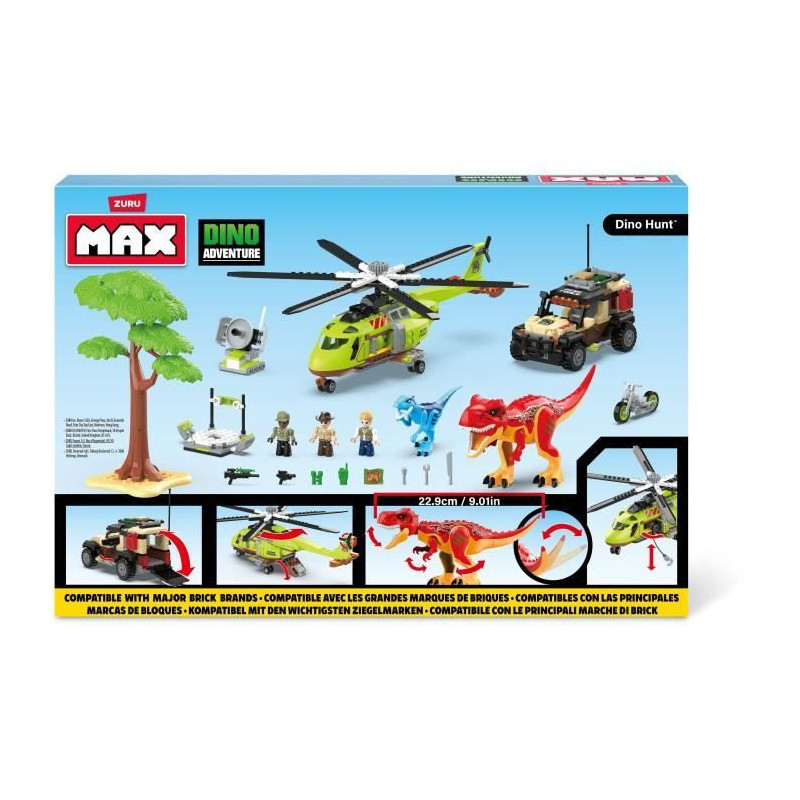 Construction Set - ZURU - Dino Adventure Dino Hunt (592 pieces) - Preh