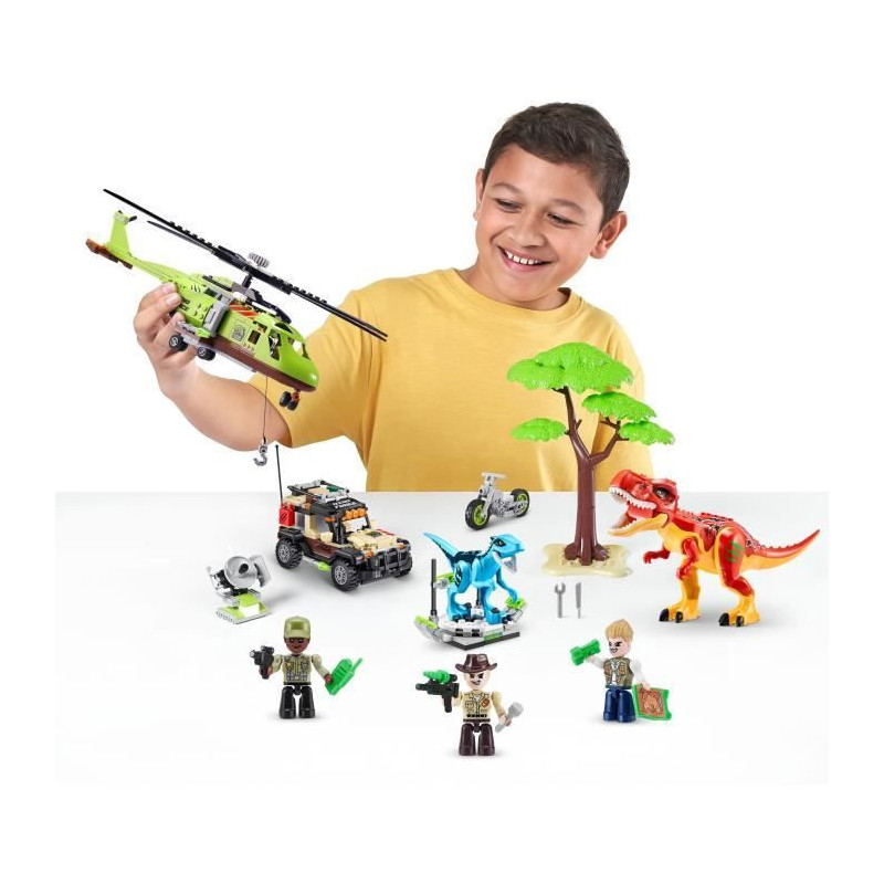 Construction Set - ZURU - Dino Adventure Dino Hunt (592 pieces) - Preh