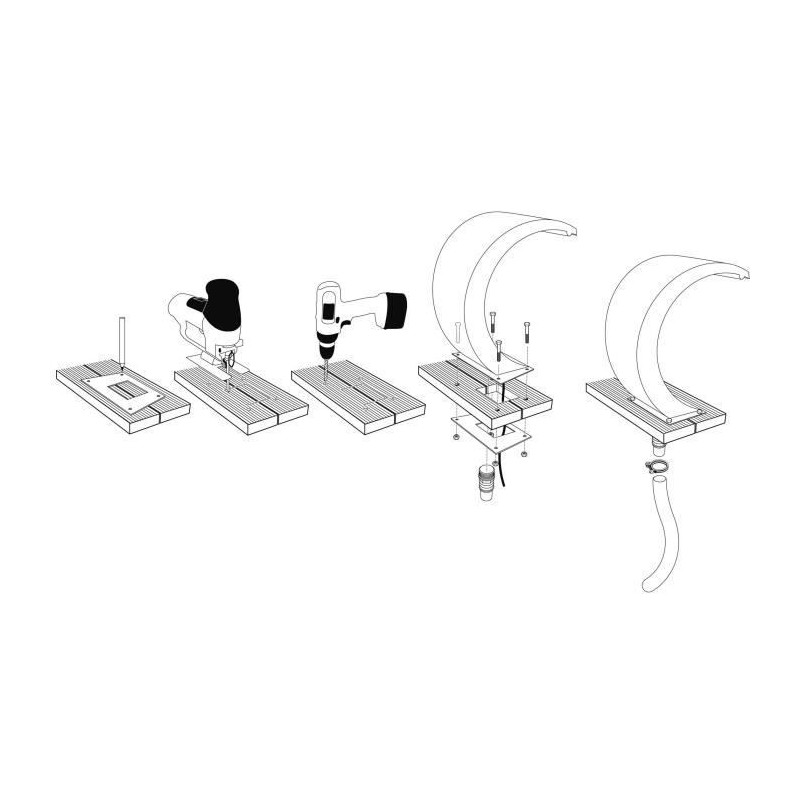 Ubbink Cascade Mamba Led for swimming pool