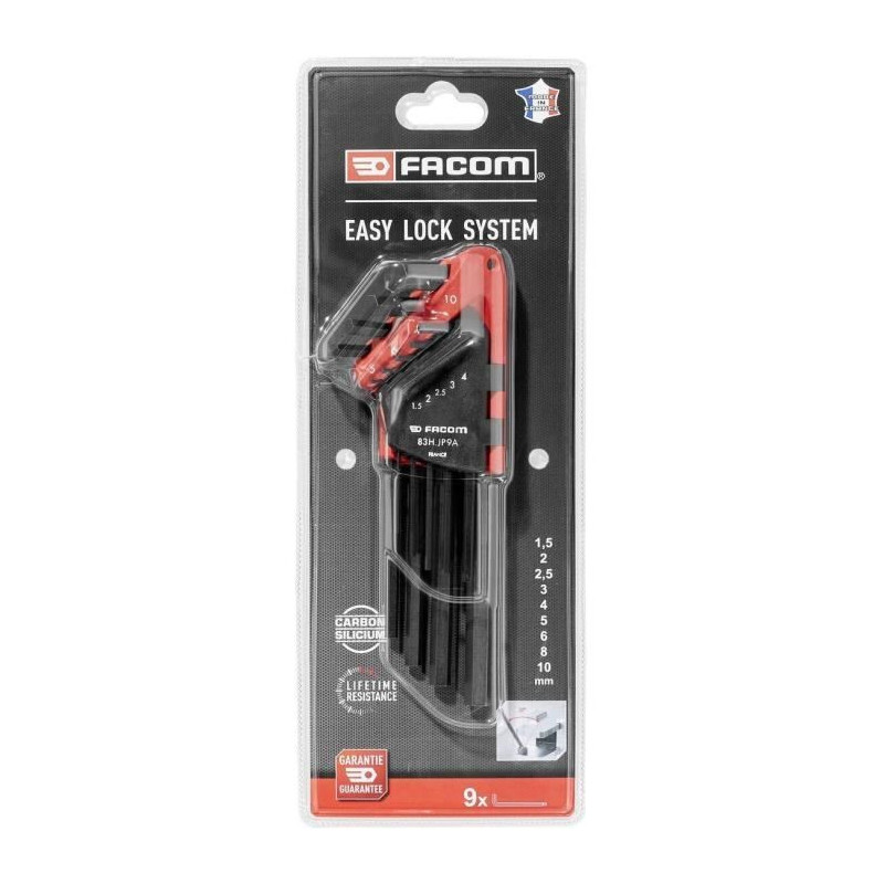 FACOM Set of 9 long male keys