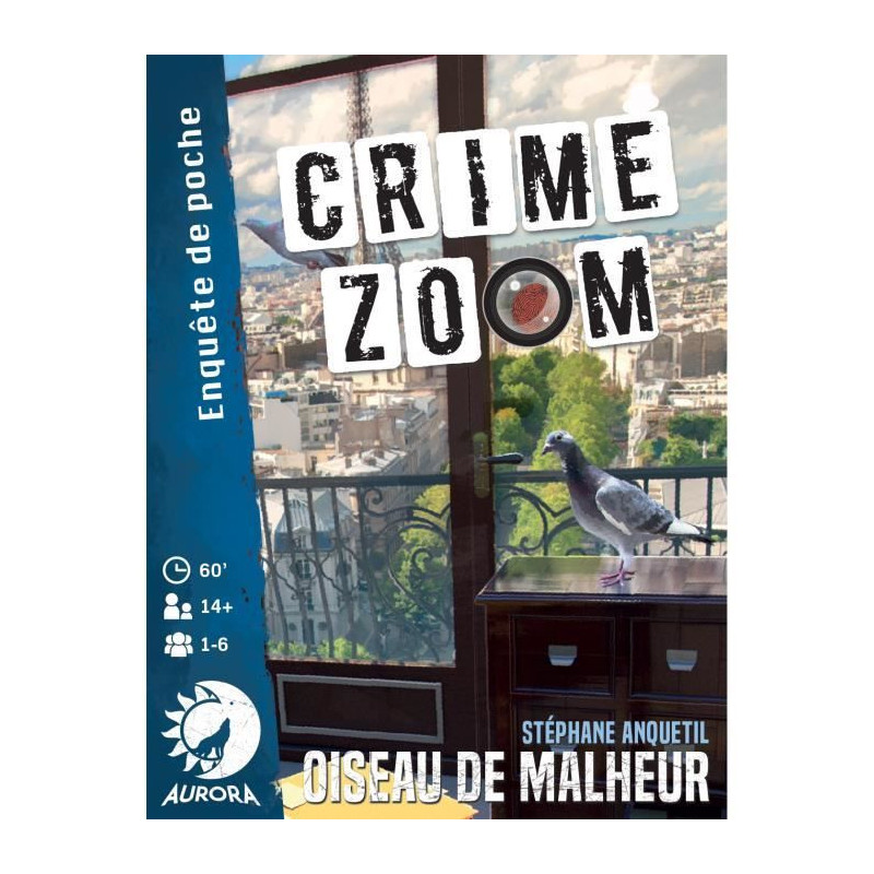 Crime Zoom: Bird of Misfortune - Asmodee - Investigation game - Ages 1