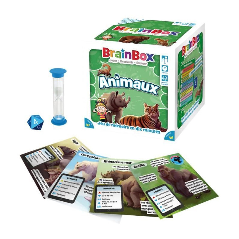 Board game - BrainBox - Animals - Observation and memory game - 1 play