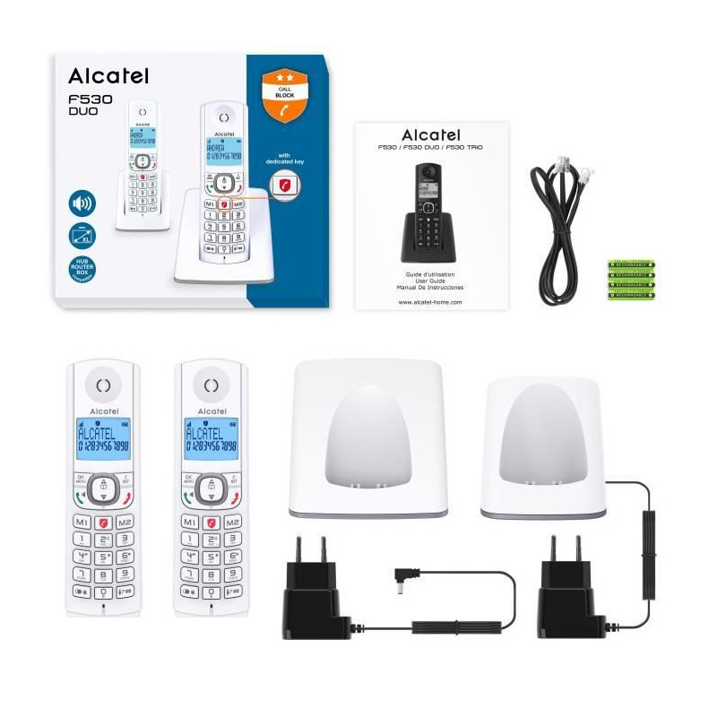 Alcatel F530 blue duo