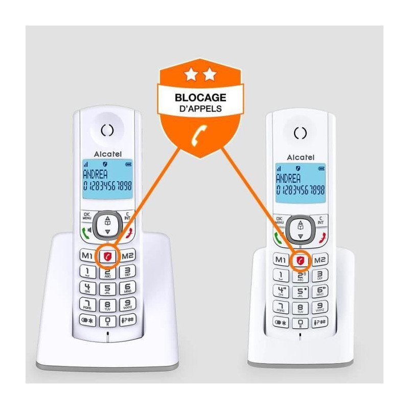 Alcatel F530 blue duo