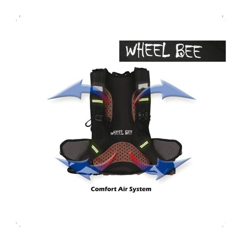 Backpack - Bike - SCHILDKRÖT - LED + USB port + Headphone output incl