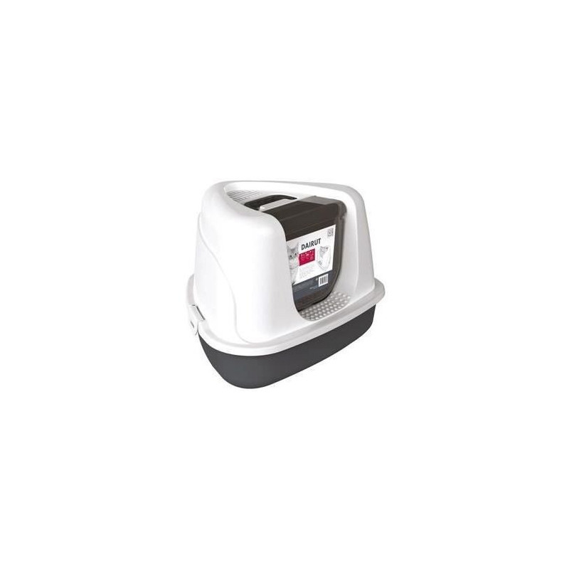 Toilet house 50x42x36 cm - Mpets - DAIRUT Black & White