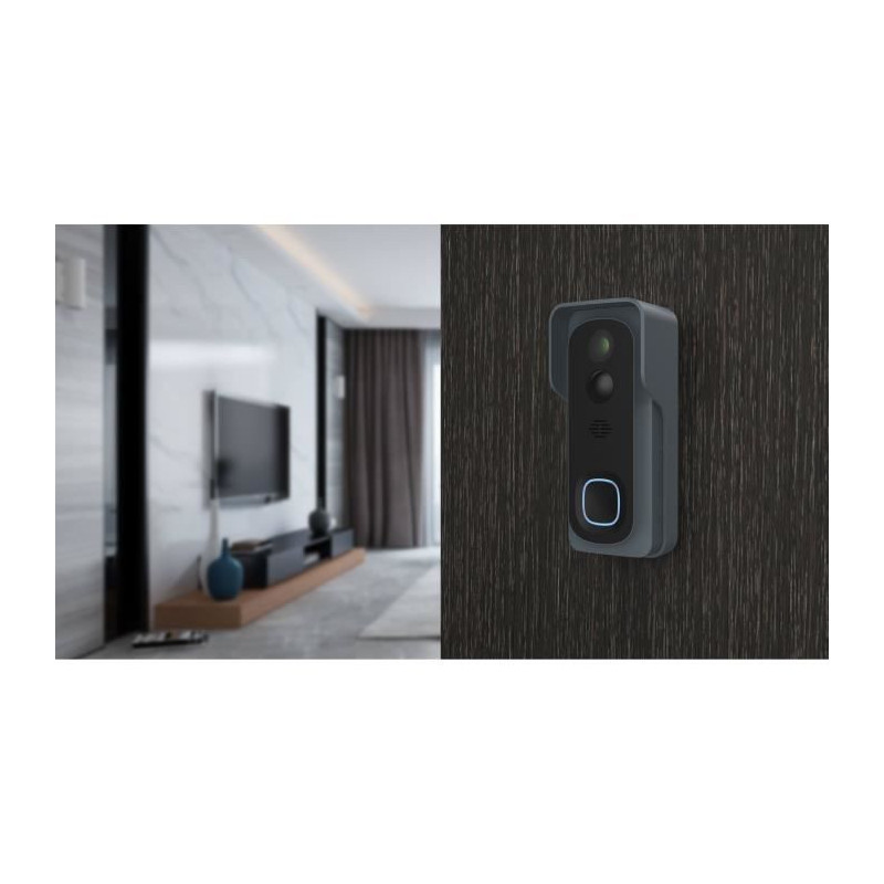 Connected Doorbell Kit - LINK2HOME - Wi-Fi - Two-way Audio - Wireless