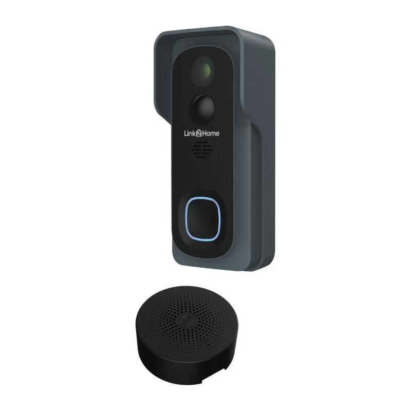Connected Doorbell Kit - LINK2HOME - Wi-Fi - Two-way Audio - Wireless