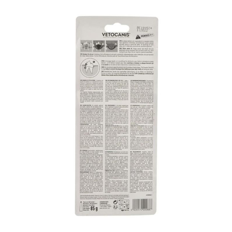VETOCANIS DENTAL HYGIENE KIT DOG PLAK FIGHTER