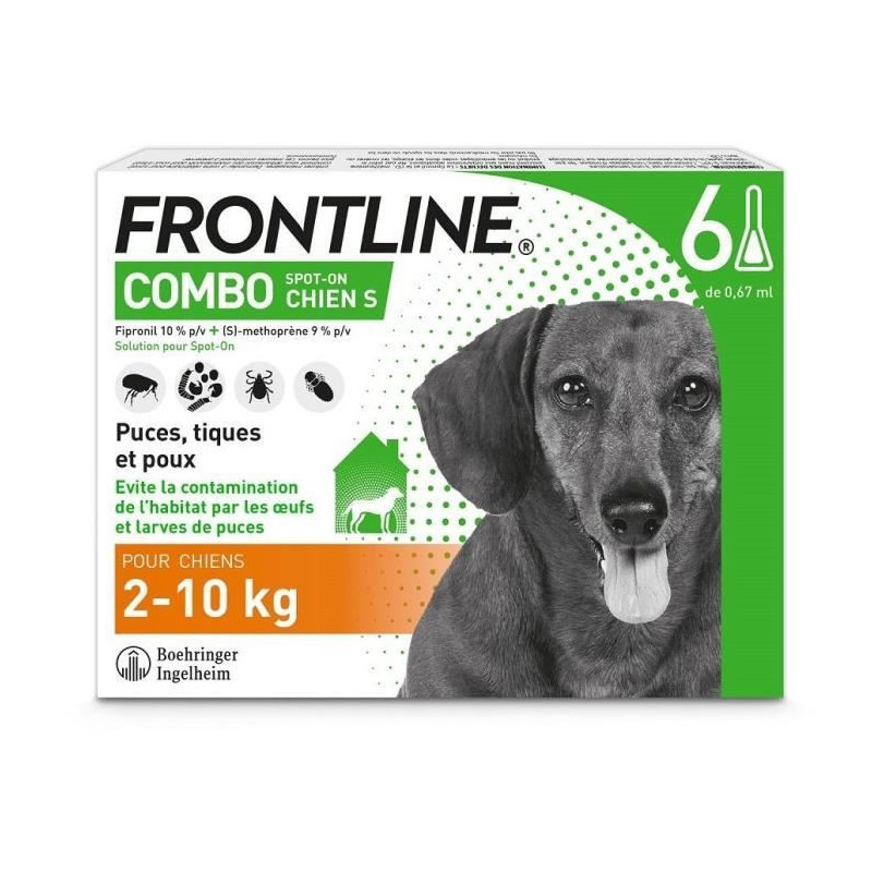 Frontline Combo dog S 6 pipettes