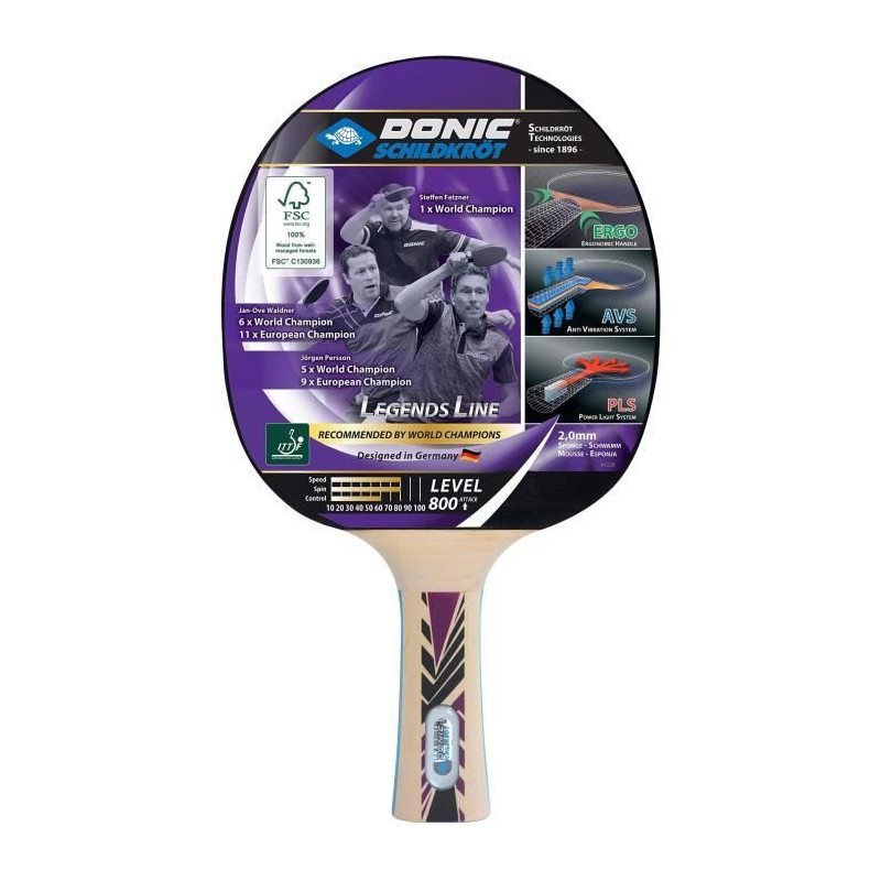 Table tennis racket - SCHILDKRÖT - LEGENDS 800 FSC