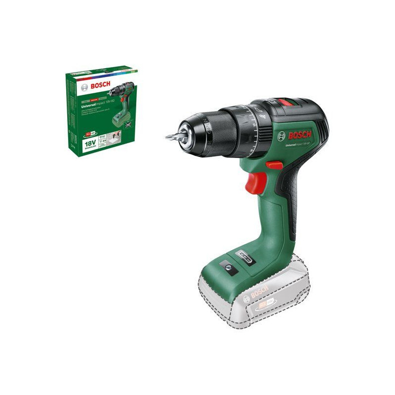 Bosch UniversalImpact 18V60 drill driver (WITHOUT battery WITHOUT char
