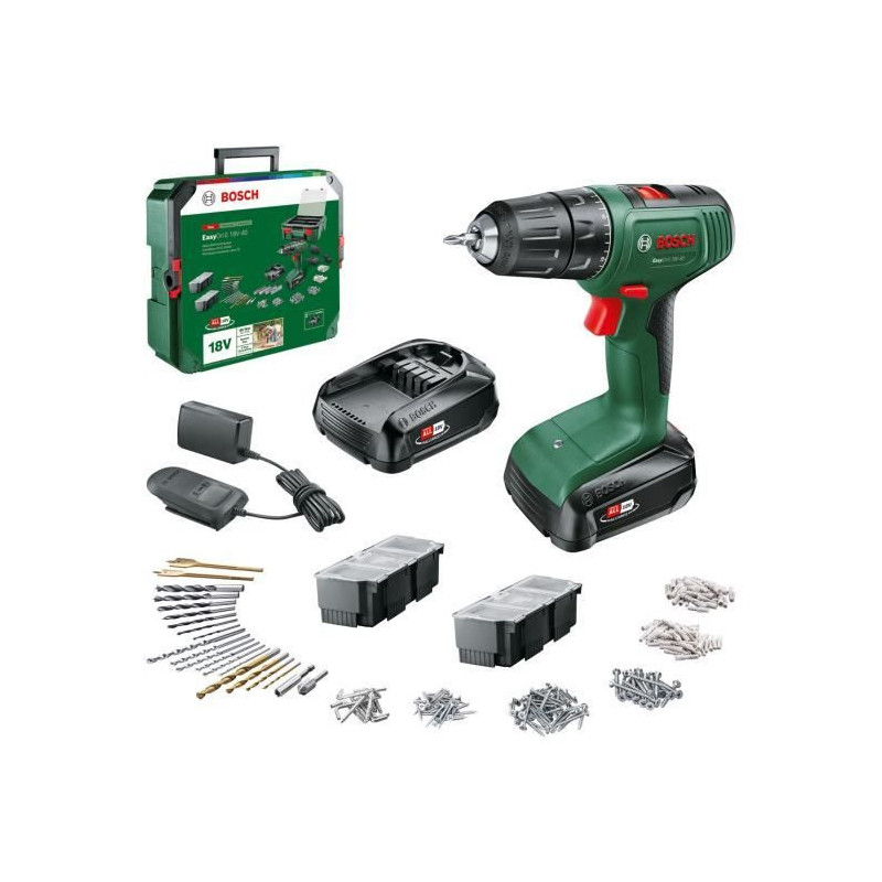Bosch EasyDrill 18V-40 Home and Garden Cordless Drill/Driver Pack