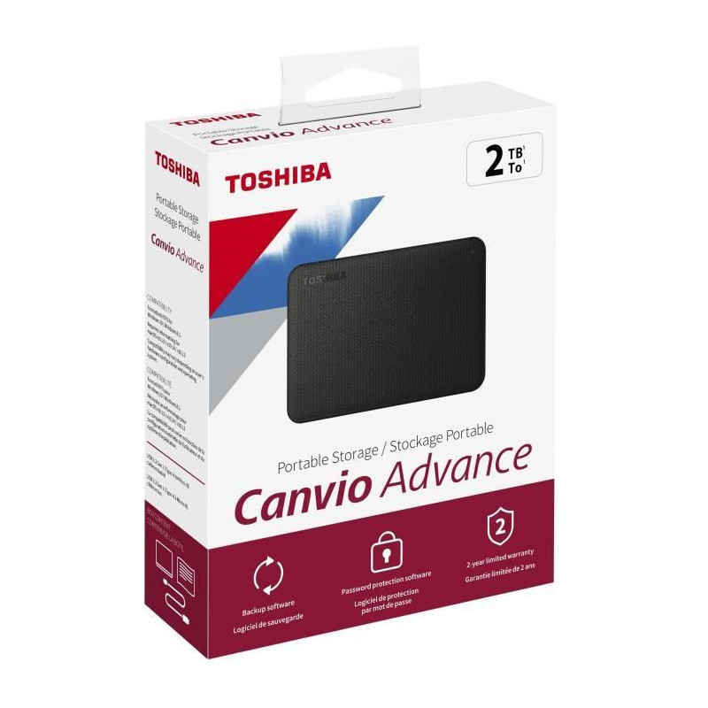 Toshiba external hard drive canvio Advance USB 3.2 Gen 1 - 2 to - Blac